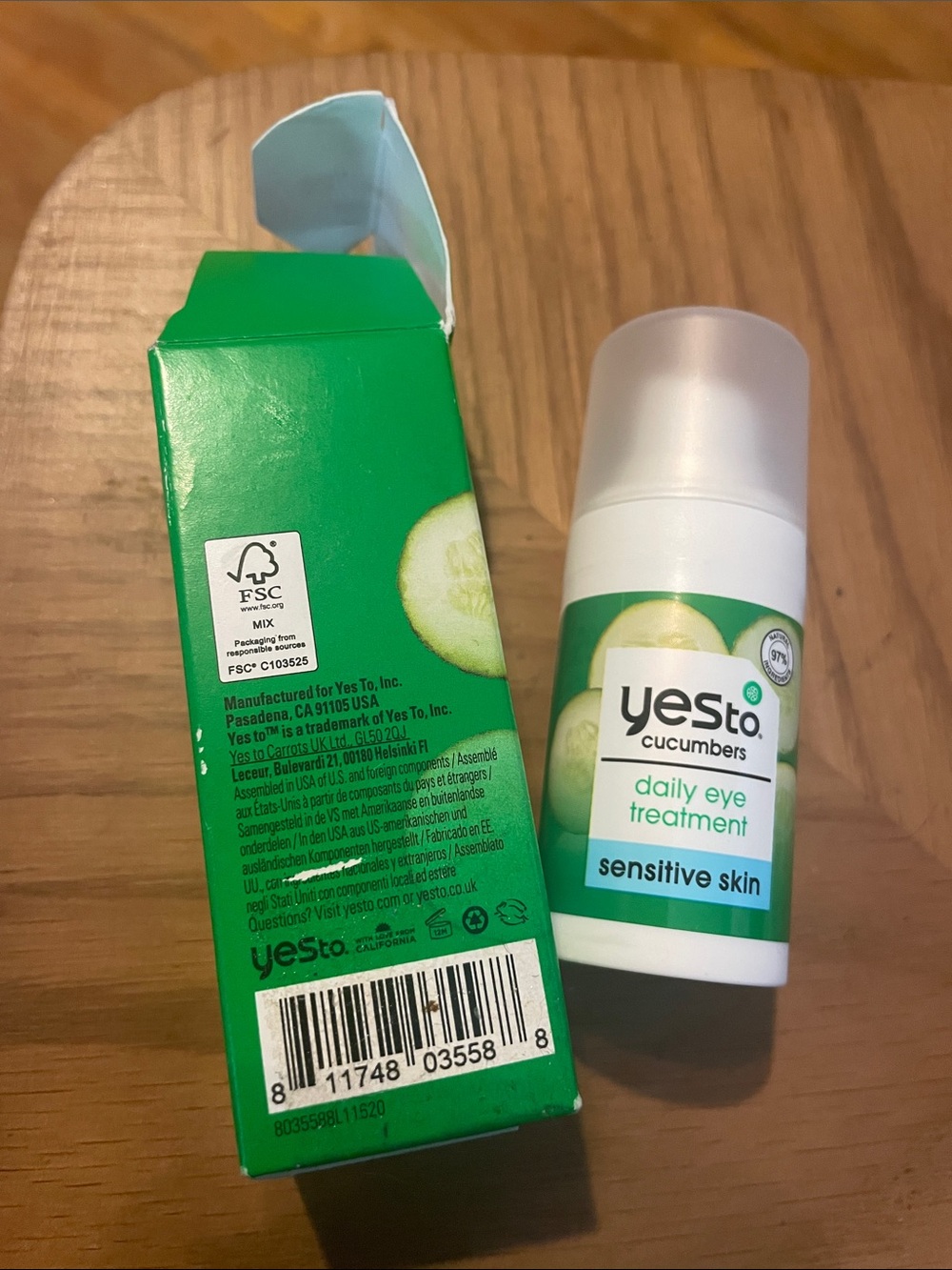 Yes To Cucumbers Daily Eye Treatment — Green - Picture 2 of 6
